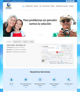 Hosting Web Pensiones Colombia